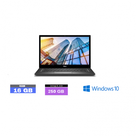 DELL E7390 - Windows 10 - SSD 250 Go - Ram 16 Go - N°23112307 - GRADE B