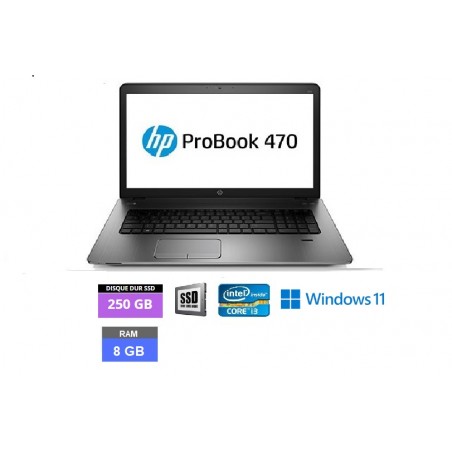 HP 470 G2 i3-Windows 11- RAM 8 go - SSD 250 go-n°24112309