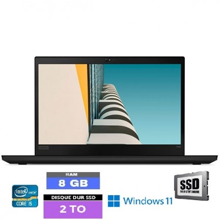 Lenovo ThinkPad T495 AMD Ryzen 3 Pro- RAM 8 go - SSD 2 To-Win 11