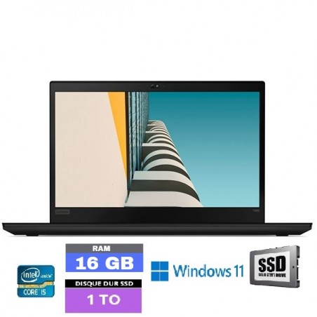 Lenovo ThinkPad T495 AMD Ryzen 3 Pro- RAM 16 go - SSD 1 To-Win 11