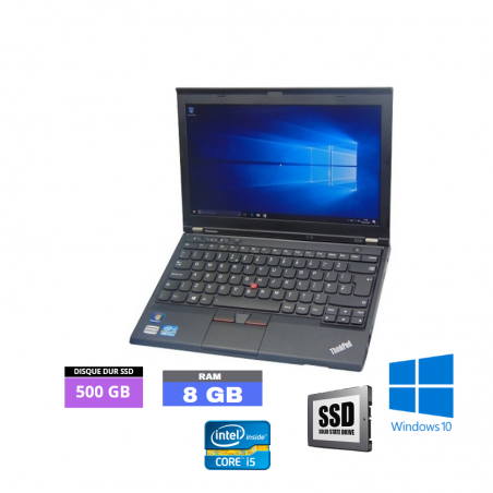 LENOVO THINKPAD X230 Core I5 Windows 10 SSD 500 Go  Ram 8 Go - N°060427 - GRADE B