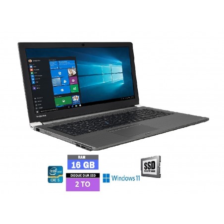 TOSHIBA TECRA Z50 - Core I5 -  SSD 2 TO- Ram 16 Go - Windows 11