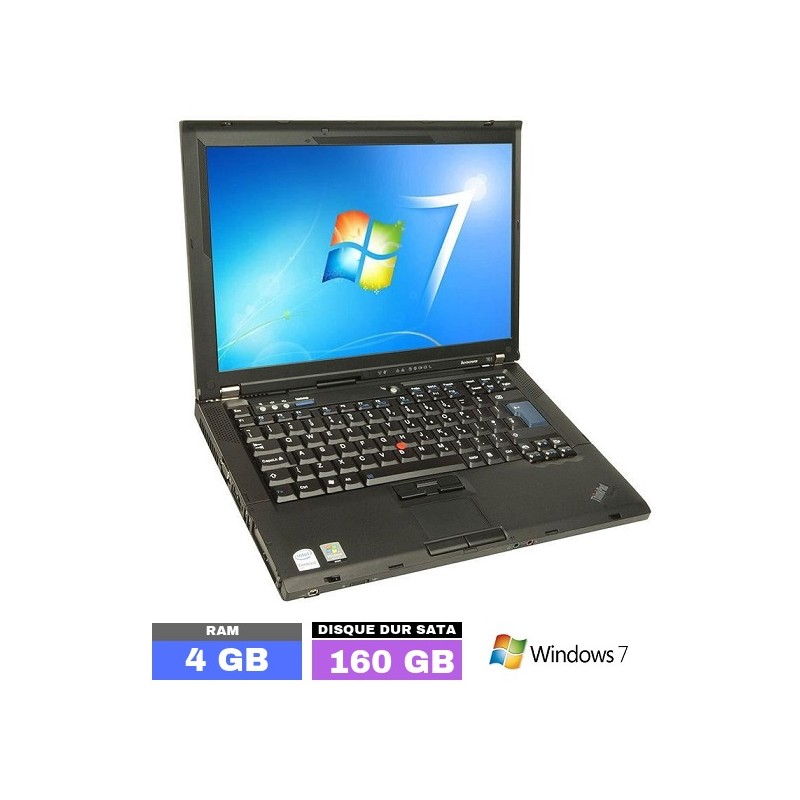 Lenovo Thinkpad T61 sous Windows 7 - Ram 4 Go- N°111102 PHOTO 1