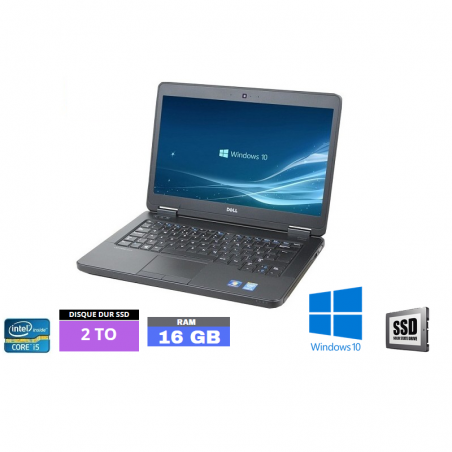 DELL E5440 Core I5 - Windows 10 - SSD 2 To - Ram 16 Go- N°070417 - GRADE B
