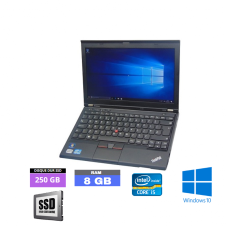 LENOVO THINKPAD X230 Core I5 Windows 10 SSD 250 Go  Ram 8 Go - N°060426 - GRADE B