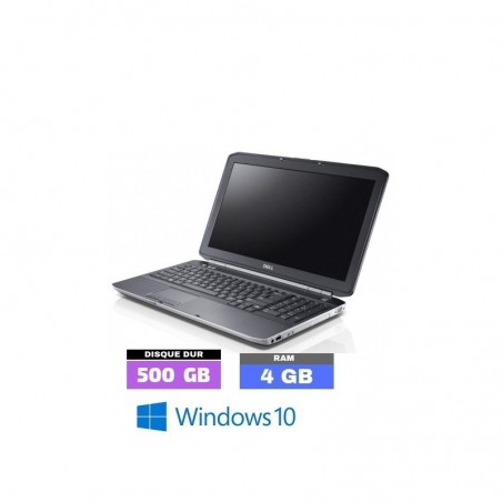 DELL LATITUDE E5530 - GRADE D - Windows 10 - Core I3 - Ram 4 Go - HDD 500 Go - N°031101