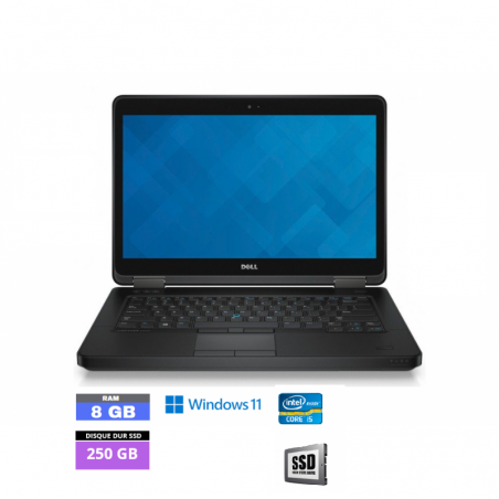 DELL LATITUDE E7240 Sous Windows 11 - SSD 250 Go - Core I5 - Ram 8 Go - N°240418 - GRADE B