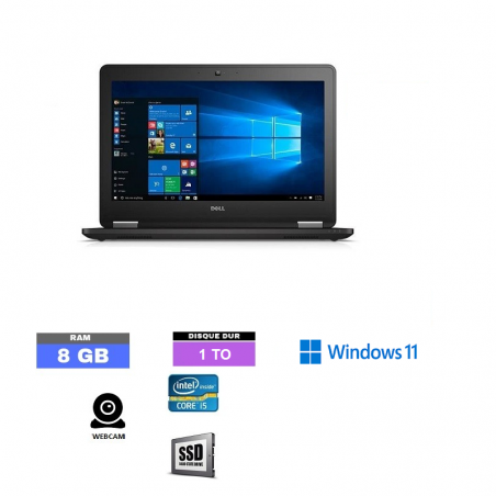 DELL E7270 Sous Windows 11 - Ram 8 Go-  Core I5 - SSD 500 GO - N°061209 - GRADE B