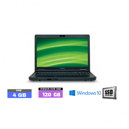 TOSHIBA TECRA A11  Core I5 - Windows 10 - WEBCAM - SSD - Ram 4 Go  N° 040120 - GRADE B