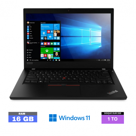 LENOVO THINKPAD L490 - I5 - WINDOWS 11 - SSD 1 TO - RAM 16 GO - ref : 12022407 - GRADE B