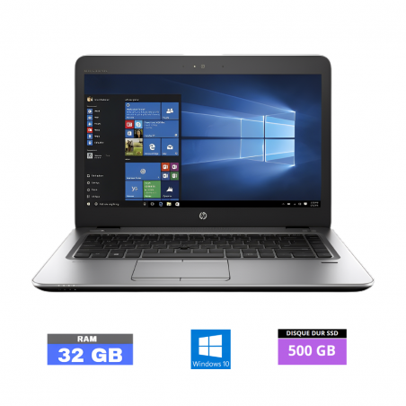 HP 840 G4 I5 -32 Go RAM - SSD 500 GO - Windows 10  - N°13022402 - GRADE B