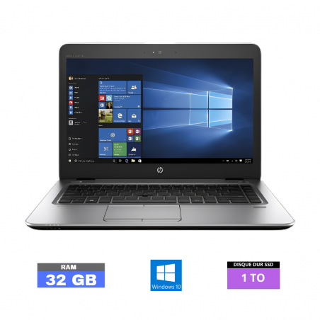 HP 840 G4 I5 -32 Go RAM - SSD 1 TO - Windows 10  - N°13022403 - GRADE B