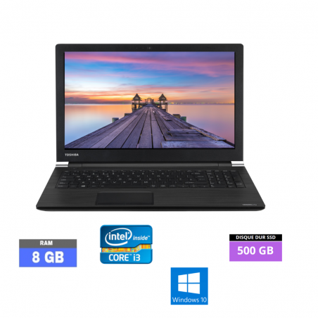 TOSHIBA SATELLITE A50 - Windows 10 - SDD 500 GB  - Core I3 - Ram 8 Go  - N°14022410 - GRADE B