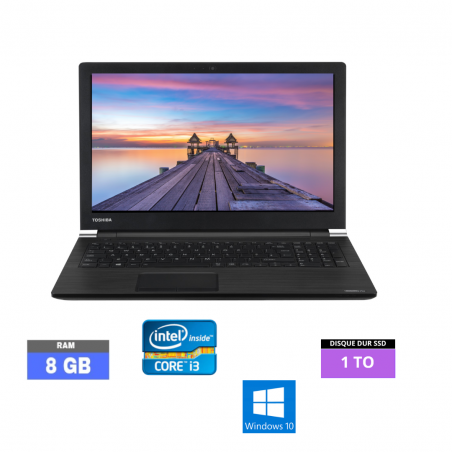 TOSHIBA SATELLITE A50 - Windows 10 - SDD 1 TO  - Core I3 - Ram 8 Go  - N°14022411 - GRADE B