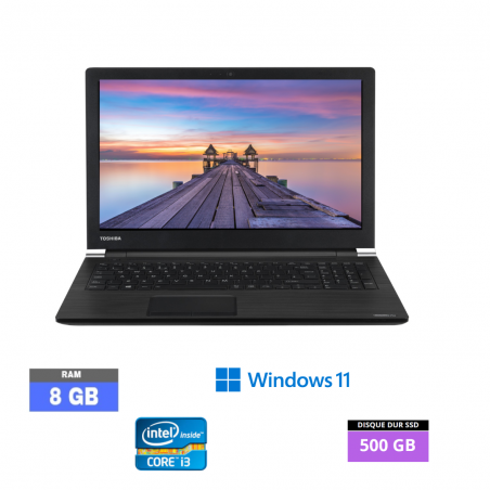 TOSHIBA SATELLITE A50 - Windows 11 - SDD 500 GB  - Core I3 - Ram 8 Go  - N°14022414 - GRADE B