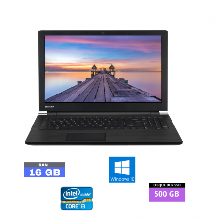 TOSHIBA SATELLITE A50 - Windows 10 - SDD 500 GB  - Core I3 - Ram 16 Go  - N°14022418 - GRADE B