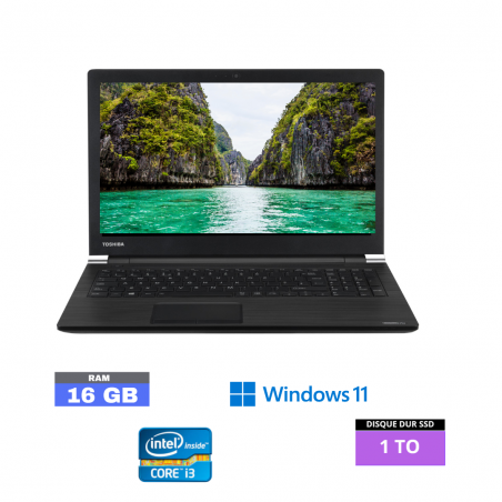 TOSHIBA SATELLITE A50 - Windows 11 - SDD 1 TO  - Core I3 - Ram 16 Go  - N°14022423 - GRADE B