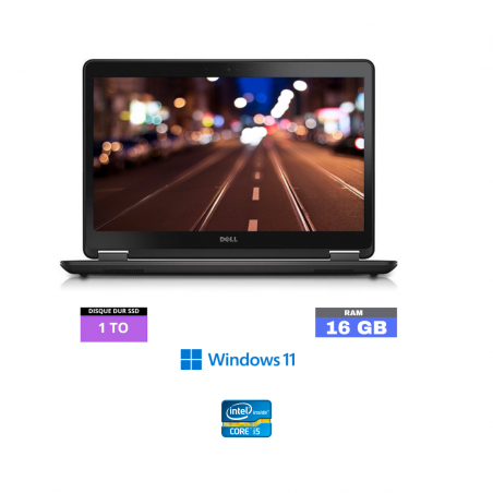 DELL E7450 - Windows 11 - SSD 1 TO - Core I5 - Ram 16 Go - N°131201 - GRADE B