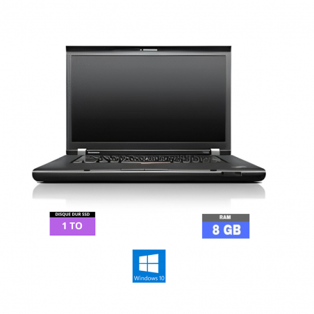 LENOVO T530 Core I5 - Sous Windows 10 - WEBCAM - Ram 8 Go - SSD 1 TO - N°120410 - GRADE B