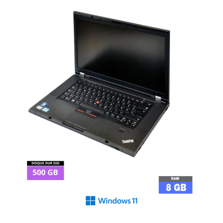 LENOVO T530 Core I5 - Sous Windows 11 - WEBCAM - Ram 8 Go - SSD 250 Go - N°120412 - GRADE B