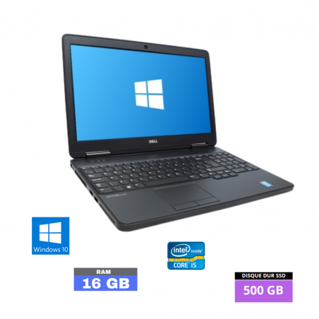 DELL LATITUDE E5540 - Windows 10 - SDD 500 GB  - Core I5 - Ram 16 Go  - N°14022402 - GRADE B