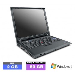 LENOVO THINKPAD R60 Sous Windows 7 - Ram 2 Go  N° 101102 PHOTO 1