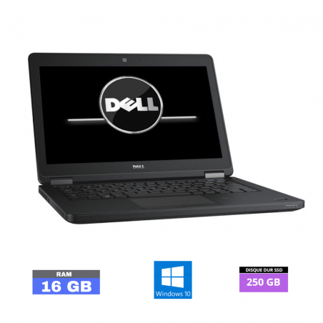 DELL E5250  - Core I5 - RAM 16 GO - SSD 250 GO - Windows 10 N°13032503 - GRADE B