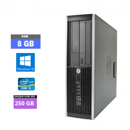 UC DE BUREAU HP 8200 ELITE SFF I5 - RAM 8 GO - SSD 250 Go - WINDOWS 10 - N°15032402
