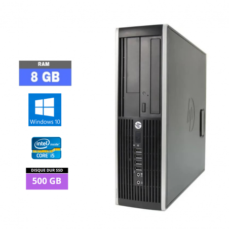 UC DE BUREAU HP 8200 ELITE SFF I5 - RAM 8 GO - SSD 500 Go - WINDOWS 10 - N°15032403