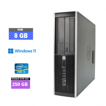 UC DE BUREAU HP 8200 ELITE SFF I5 - RAM 8 GO - SSD 250 GO - WINDOWS 11 - N°15032406
