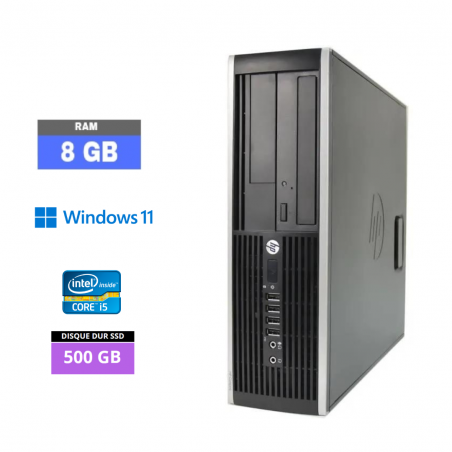 UC DE BUREAU HP 8200 ELITE SFF I5 - RAM 8 GO - SSD 500 GO - WINDOWS 11 - N°15032407