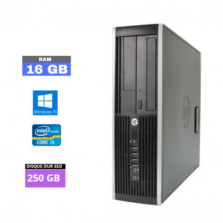 UC DE BUREAU HP 8200 ELITE SFF I5 - RAM 16 GO - SSD 250 GO - WINDOWS 10 - N°15032411