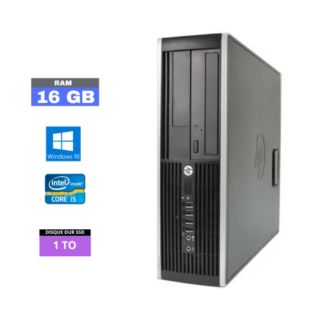 UC DE BUREAU HP 8200 ELITE SFF I5 - RAM 16 GO - SSD 1 TO - WINDOWS 10 - N°15032413