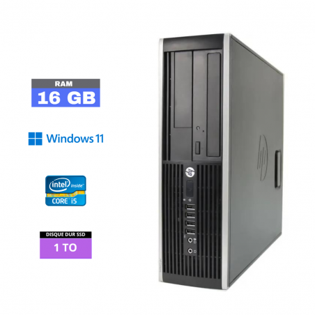 UC DE BUREAU HP 8200 ELITE SFF I5 - RAM 16 GO - SSD 1 TO - WINDOWS 11 - N°15032417