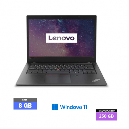 LENOVO L480 - I3 - WINDOWS 11 - SSD 250 GO - RAM 8 GO - N°26032401- GRADE B