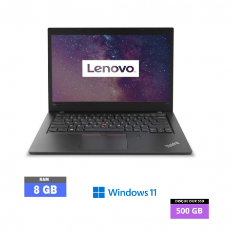 LENOVO L480 - I3 - WINDOWS 11 - SSD 500 GO - RAM 8 GO - N°26032402- GRADE B