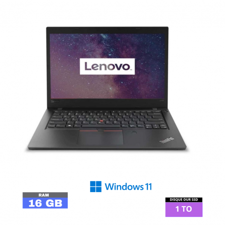 LENOVO L480 - I3 - WINDOWS 11 - SSD 1 TO - RAM 16 GO - N°26032407- GRADE B