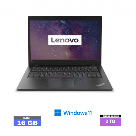 LENOVO L480 - I3 - WINDOWS 11 - SSD 2 TO - RAM 16 GO - N°26032408- GRADE B