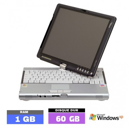 PC FUJITSU Tablet PC T4010D Sous Windows XP - Ram 1 Go  N° 1211-01 - GRADE B