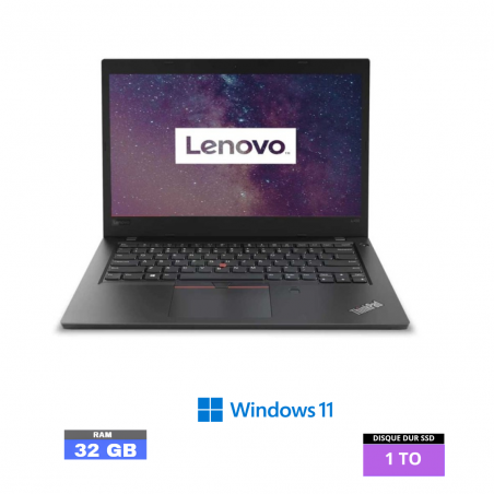LENOVO L480 - I3 - WINDOWS 11 - SSD 1 TO - RAM 32 GO - N°26032411- GRADE B