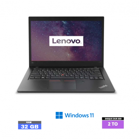 LENOVO L480 - I3 - WINDOWS 11 - SSD 2 TO - RAM 32 GO - N°26032412- GRADE B