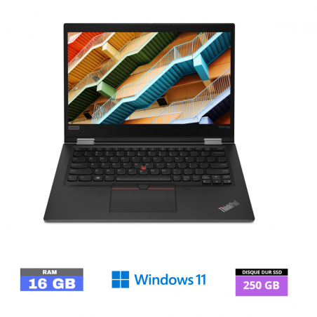 LENOVO X390-I5- RAM 16 go - SSD 250 GO - Windows 11- N°22042405-GRADE B