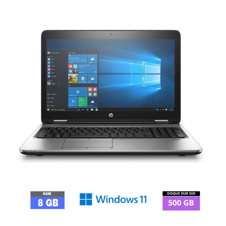HP PROBOOK 650 G1 I5 - RAM 8 go - SSD 500 go - Windows 11 - N°27112313
