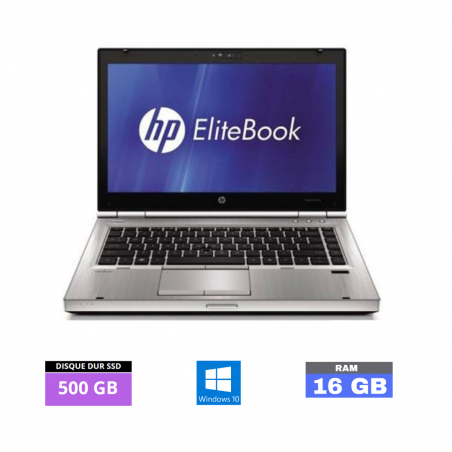 HP Elitebook 8470P Core i5 - 16 Go RAM - SSD 500 GO - Windows 10  - N°260402 - GRADE B