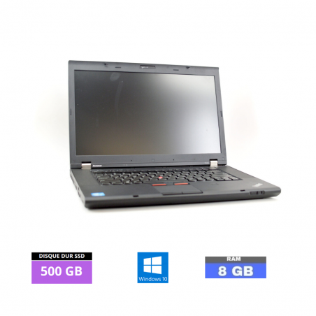 LENOVO T530 Core I5 - Sous Windows 10 - WEBCAM - Ram 8 Go - SSD 500 GO - N°120409 - GRADE B