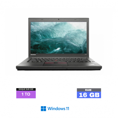 LENOVO T450 Core I5 - Windows 11 - SSD 1 To - Ram 16 Go - WEBCAM  - N°060415 - GRADE B