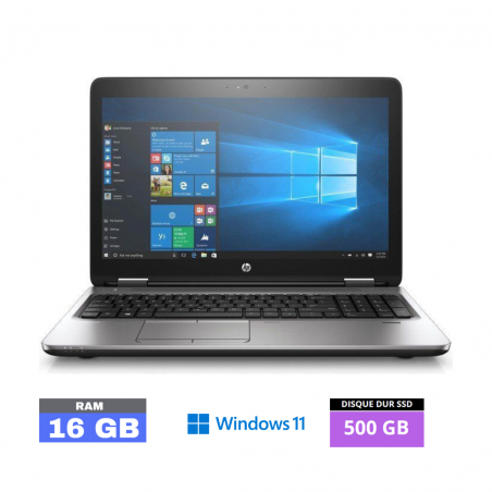 HP PROBOOK 650 G1 I5 - RAM 16 go - SSD 500 go - Windows 11 - N°2711236