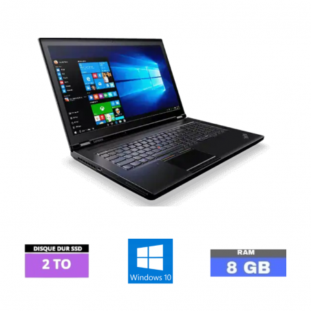 LENOVO P70 I7- SOUS WINDOWS 10 - SSD 2 TO - RAM 8 GO- N°27042404- GRADE B