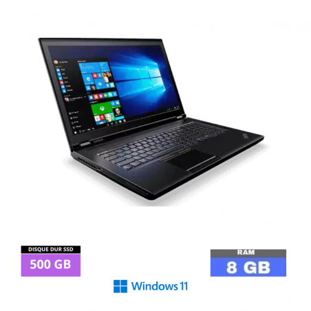 LENOVO P70 I7- SOUS WINDOWS 11 - SSD 500 GO - RAM 8 GO- N°27042406- GRADE B