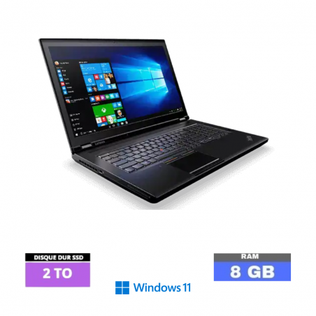 LENOVO P70 I7- SOUS WINDOWS 11 - SSD 2 TO - RAM 8 GO- N°27042408- GRADE B